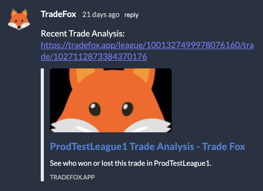 Push notification sent to a Sleeper league chat for a recent trade analysis